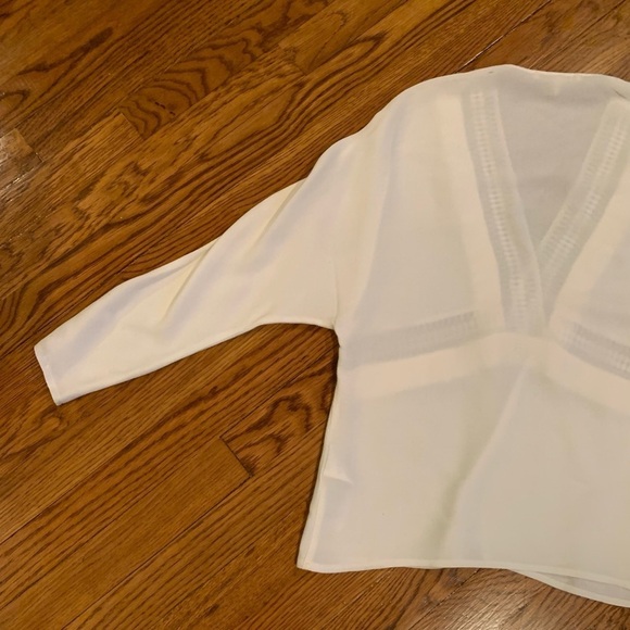 Maje White Long Sleeve Top Size 1/Small - Picture 7 of 8